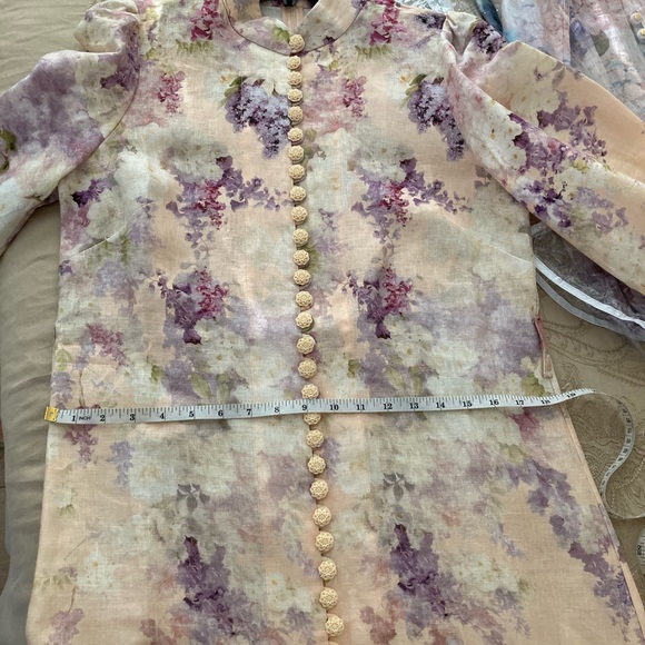 Zimmermann Pastel Floral Belted Dress size AU 2-US 8 - Picture 16 of 16